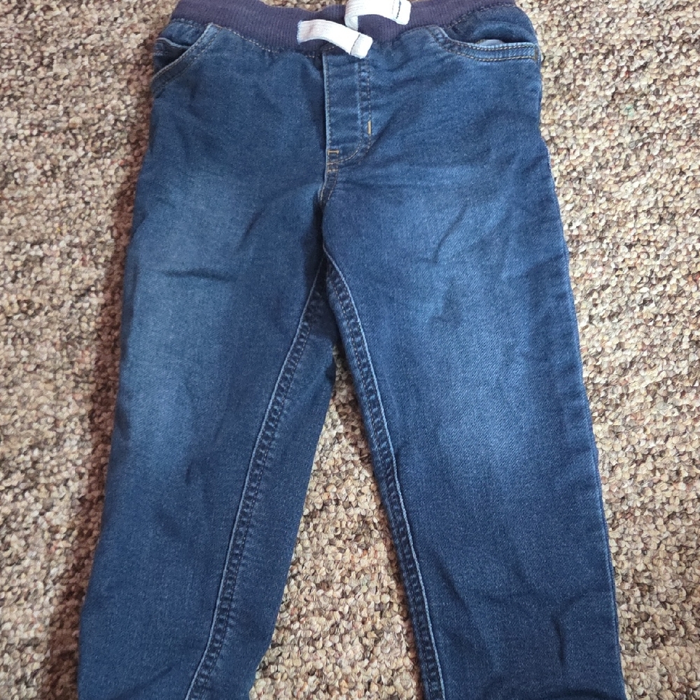 Carter's Dark Blue Kids Jeans with Gray Waistband
